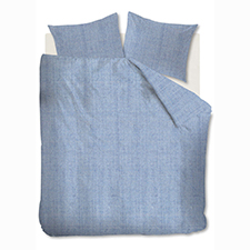 Auping Chambray Blue Katoen Dekbedovertrek Auping Chambray Blue Katoen Dekbedovertrek