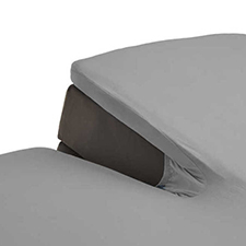 Auping Light Grey Katoen Split topper hoeslaken Auping Light Grey Katoen Split topper hoeslaken