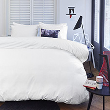 Auping Ridge white Percale Dekbedovertrek Auping Ridge white Percale Dekbedovertrek