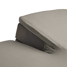 Auping Taupe Katoen Split topper hoeslaken Auping Taupe Katoen Split topper hoeslaken