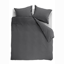 Beddinghouse Organic Basic | Dekbedovertrekset Antraciet | Biologisch Katoen Beddinghouse Organic Basic | Dekbedovertrekset Antraciet | Biologisch Katoen