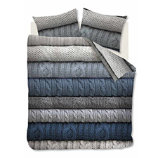 Beddinghouse Benwick Blue grey Katoen-Flanel Dekbedovertrek Beddinghouse Benwick Blue grey Katoen-Flanel Dekbedovertrek