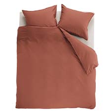 Beddinghouse Organic Basic Terra | Dekbedovertrekset Steenrood | Biologisch Katoen Beddinghouse Organic Basic Terra | Dekbedovertrekset Steenrood | Biologisch Katoen