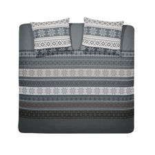 Cinderella Oslo Steel Grey Flanel Dekbedovertrek Cinderella Oslo Steel Grey Flanel Dekbedovertrek