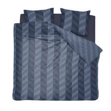 Damai Atomy Graphite | Dekbedovertrekset Blauw | Biologish Katoen Satijn
