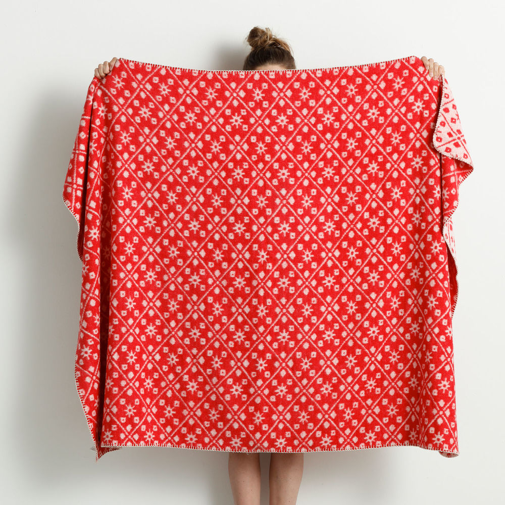 Damai Brann Red Katoen-Polyester Plaid