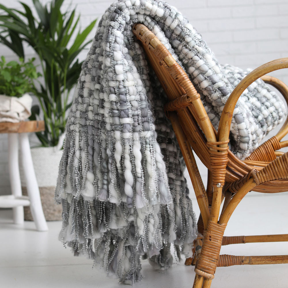 Damai Dakar Grey acryl plaid