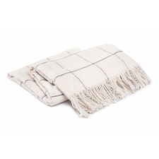 Damai Frame Wool White Lamswol-Polyamide Plaid