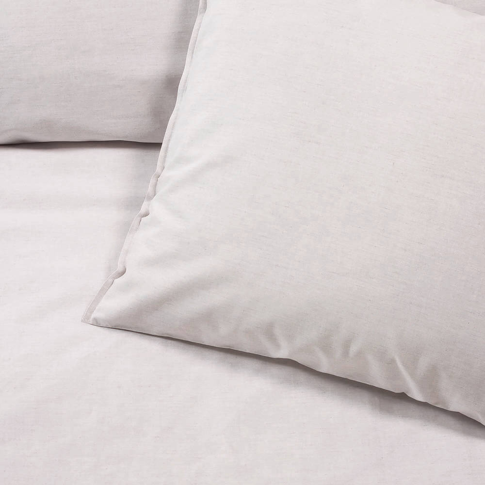 Damai Mik Linen | Dekbedovertrekset Licht Beige | Katoen