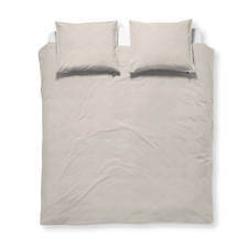 Damai Mik Linen | Dekbedovertrekset Licht Beige | Katoen