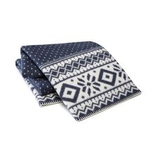 Damai Norsk Blue Lamswol-Polyamide Plaid
