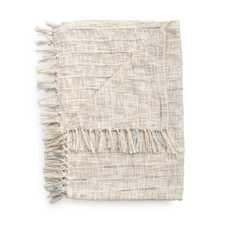 Heckett & Lane Cilian Off-White Acryl-Polyester Plaid Heckett & Lane Cilian Off-White Acryl-Polyester Plaid