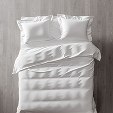 Heckett & Lane Feline White Percale-Katoen Dekbedovertrek Heckett & Lane Feline White Percale-Katoen Dekbedovertrek