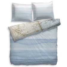 Heckett & Lane Hartswell Blauw Katoen Dekbedovertrek Heckett & Lane Hartswell Blauw Katoen Dekbedovertrek