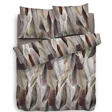 Heckett & Lane Hollie Taupe Grijs Flanel Dekbedovertrek Heckett & Lane Hollie Taupe Grijs Flanel Dekbedovertrek