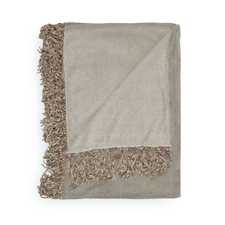 Heckett & Lane Mel Taupe Grijs Polyester Plaid Heckett & Lane Mel Taupe Grijs Polyester Plaid