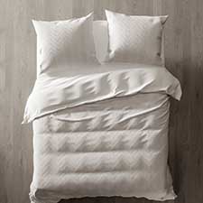 Heckett & Lane Mint Wit Percale-Katoen Dekbedovertrek Heckett & Lane Mint Wit Percale-Katoen Dekbedovertrek