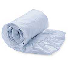 Heckett & Lane Perkal Baby Blue Percale-Katoen Hoeslaken Heckett & Lane Perkal Baby Blue Percale-Katoen Hoeslaken