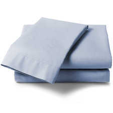 Heckett & Lane Perkal Baby Blue Percale-Katoen Laken Heckett & Lane Perkal Baby Blue Percale-Katoen Laken