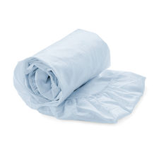 Heckett & Lane Perkal Baby Blue Percale-Katoen Topper hoeslaken Heckett & Lane Perkal Baby Blue Percale-Katoen Topper hoeslaken