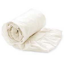 Heckett & Lane Perkal Off-White Percale-Katoen Hoeslaken Heckett & Lane Perkal Off-White Percale-Katoen Hoeslaken