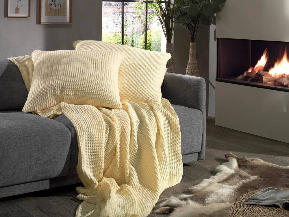 Heckett & Lane Vanilla | Wafel Plaid Geel | Katoen