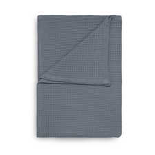 Heckett & Lane Steel Blue | Wafel Plaid Blauw | Katoen Heckett & Lane Steel Blue | Wafel Plaid Blauw | Katoen