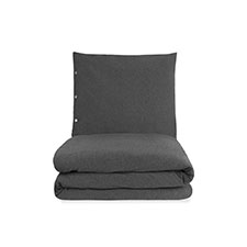 House in Style Luna Anthracite Katoen-Jersey Dekbedovertrek House in Style Luna Anthracite Katoen-Jersey Dekbedovertrek