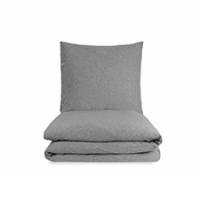 House in Style Luna Grey Melange Katoen-Jersey Dekbedovertrek House in Style Luna Grey Melange Katoen-Jersey Dekbedovertrek