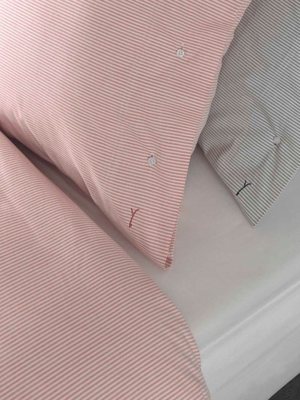 Yellow Oxford Mandarin Red | Dekbedovertrekset Rood | Katoen Percale