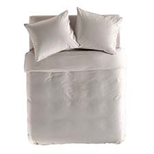 Yellow Oxford Naturel | Dekbedovertrekset Licht Beige | Katoen Percale