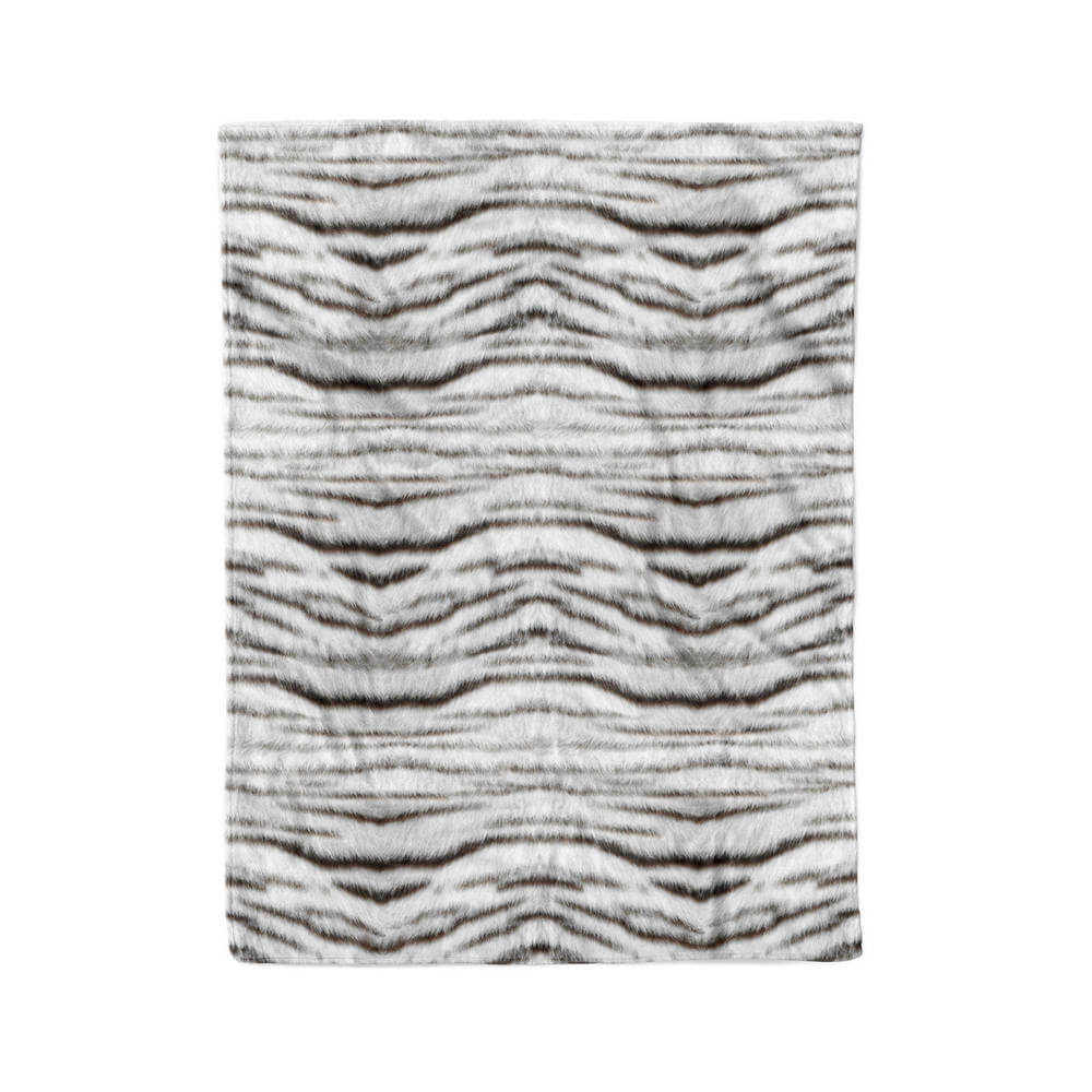 Zo! Home  - Plaid Siberische witte tijger print - 140 x 200 cm - Polyester