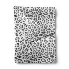 Zo! Home  - Plaid Sneeuw luipaard print - 140 x 200 cm - Polyester