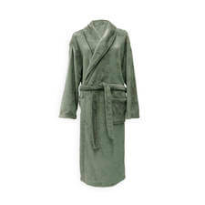 Zo! Home Badjas Lang Cara - Olive Green - Unisex - Polyester