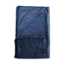 Zo! Home Cara Indigo Blue - Plaid Blauw - 140 x 200 cm - Polyester