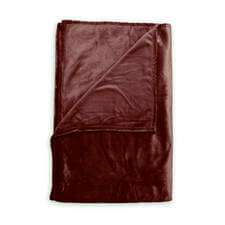 Zo! Home Cara Mahogany Red - Plaid Rood - 140 x 200 cm - Polyester