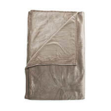 Zo! Home Cara Shady Sand - Plaid Beige - 140 x 200 cm - Polyester
