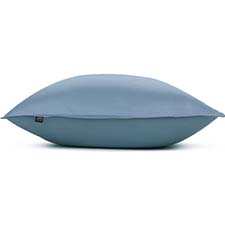 Zo! Home Satinado Riviera Blue - Kussensloop Blauw - 60 cm x 70 cm - Katoen Satijn